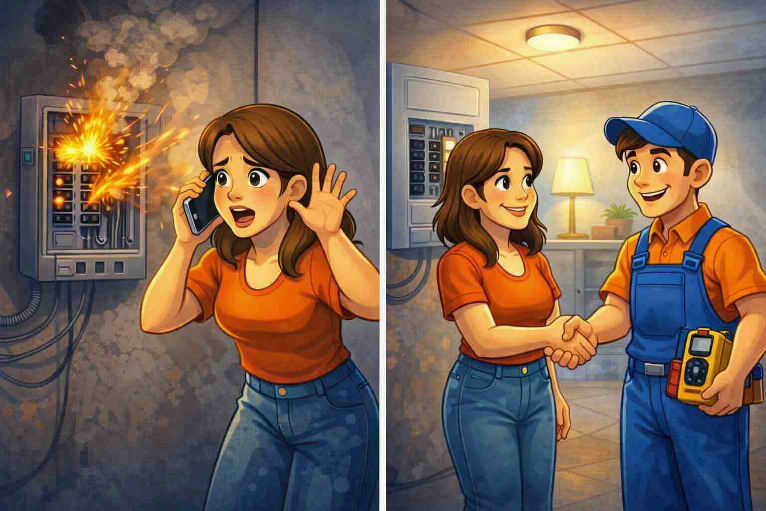 Electricista urgente en Vigo: asistencia 24 horas ante cortes de luz y diferenciales